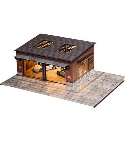 Amazon.co.jp: ジオラマガレージ 世田谷ベース風 1 64～1 43 ミニカー